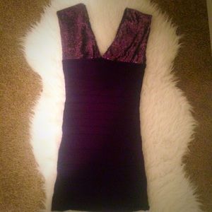 Purple Bandage Dress