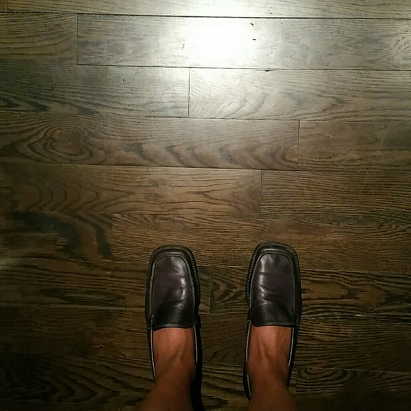 📌GIVEAWAY📌Blue leather loafers