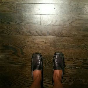 📌GIVEAWAY📌Blue leather loafers