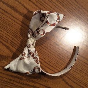 Satin headband with bow