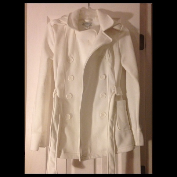 Body Central Ivory PeaCoat