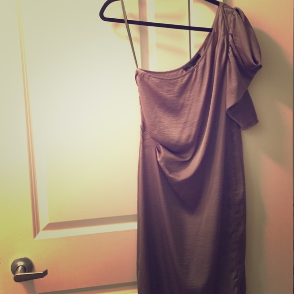 BCBG MaxAzria silver dress