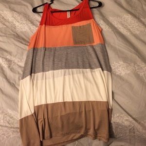 Color block tank