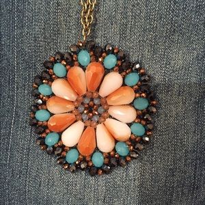 Beaded flower necklace
