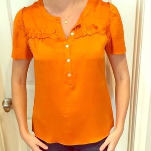 Orange Jcrew blouse
