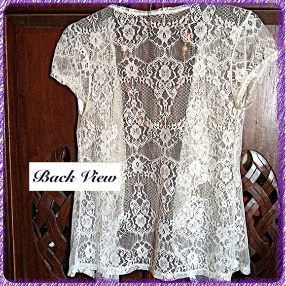 💗BUNDLE SOLD! Lace Open Style Cardi/Top💗 - Picture 4 of 4