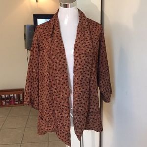 Printed kimono like light weight jacket