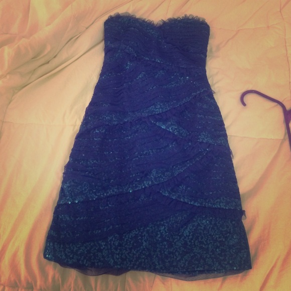 Blue homecoming dress