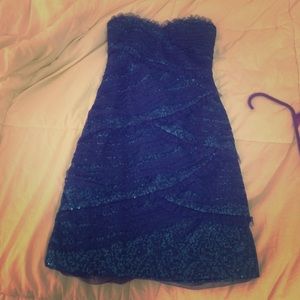 Blue homecoming dress