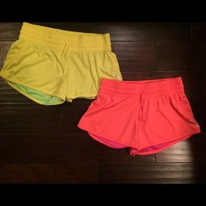 Reebok neon shorts