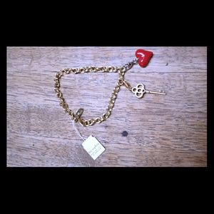 Lia Sophia charm bracelet + 2 charms