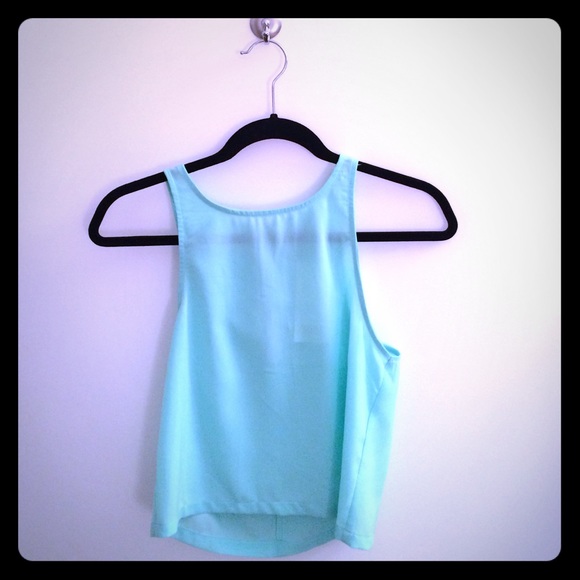 TOBI mint color crop top / Size S