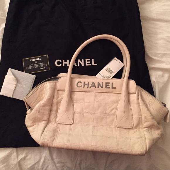 Chanel Small Tote Bag White