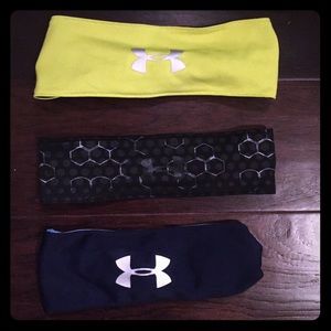 Lot of 3 Under Armour headbands