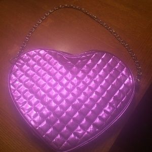 Purple Heart shaped bag