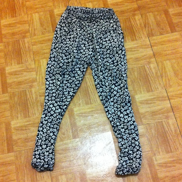 Floral joggers