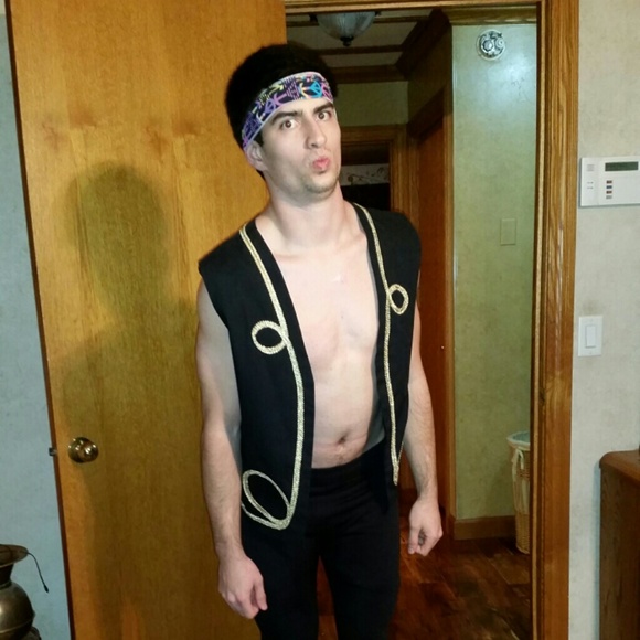 Hippie headband, vest, yoga pants - Picture 2 of 3