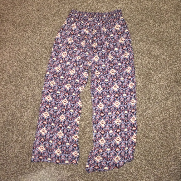 Aztec/tribal palazzo pants!
