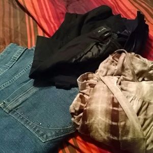 Jeans, dress, black capris bundled for @jules21