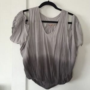 Ombré gray top