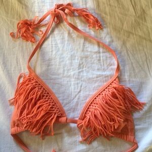 RVCA fringe bikini top