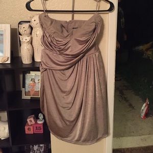 Taupe tube dress