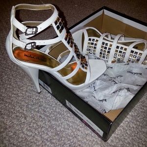 White Tempest Heels (heel height 4 in)