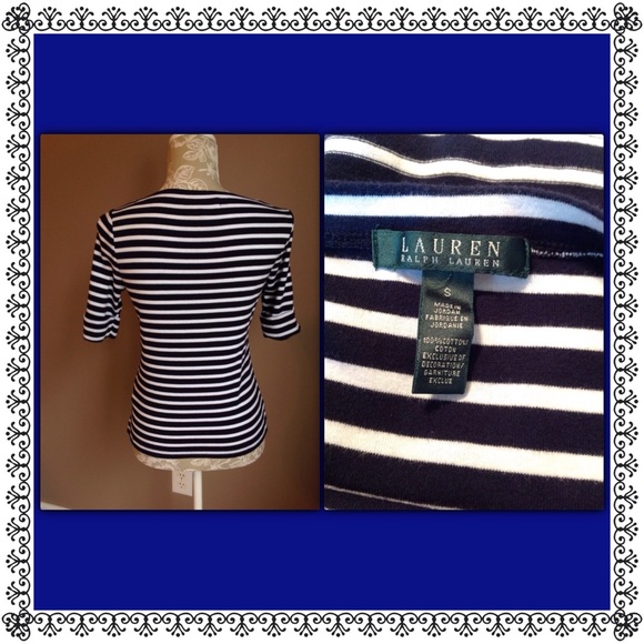 #379 💕RALPH LAUREN TOP - Picture 2 of 2