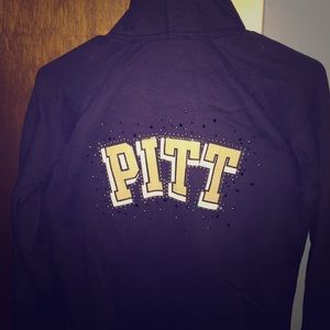 Victoria Secret U Pittsburgh Zipup Sz S never worn