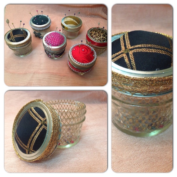 Elegant pin cushion with storage