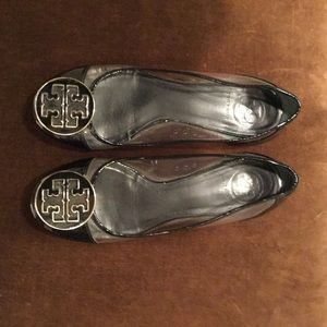 Tory Burch Clear Ballerina Flats, Size 5