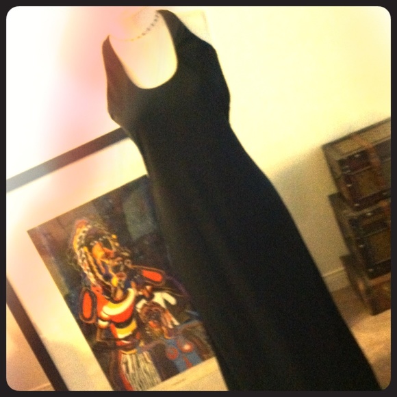Special occasion Long Jersey knit Black gown