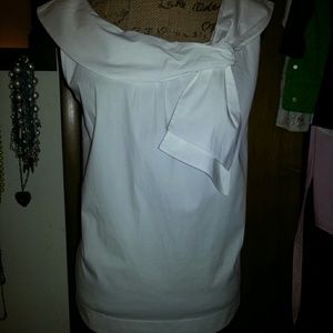 Ann Taylor White Top Size 18