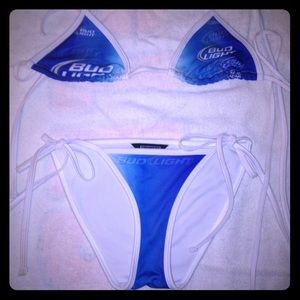 Blue bud light bikini