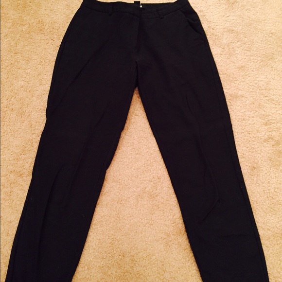 Forever 21 ankle pants - black and salmon Sz S
