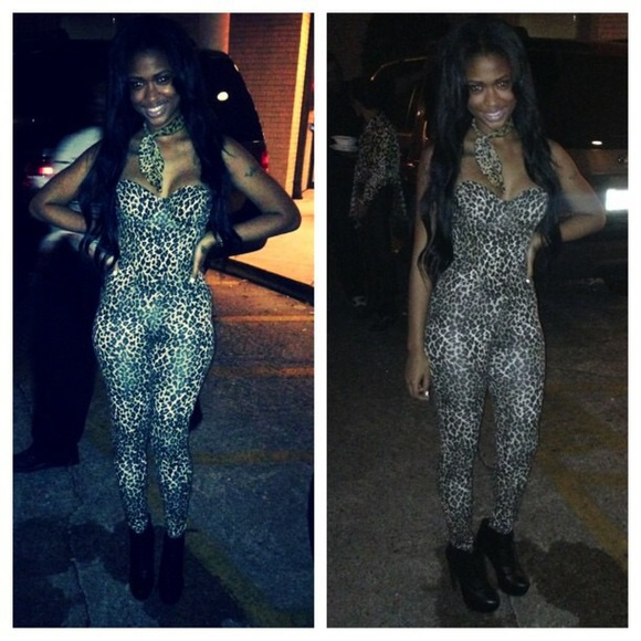 !♥️!!!!!!!!SOLD!!!!!!!!!♥️ Asos leopard jumpsuit - Picture 2 of 3