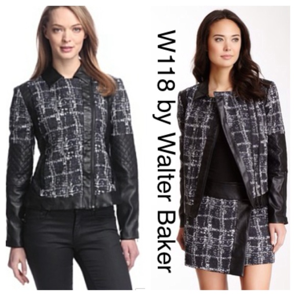 ✨w118 by Walter Baker✨ terry jacket navy/black
