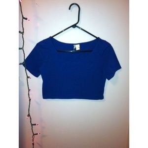 Dark Blue Crop Top