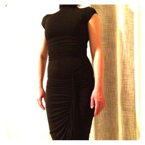 Chacé black jersey dress