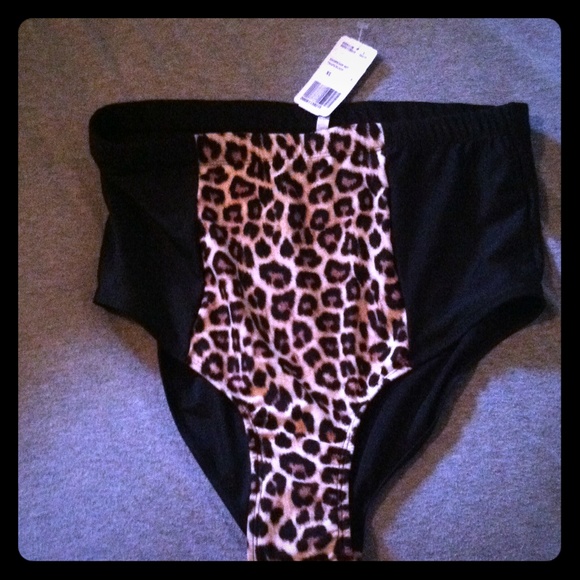 High waisted bikini bottoms