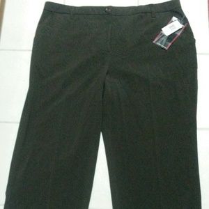 NEW Chocolate Brown Larry Levine Slendering Pants