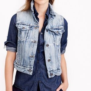 Light wash Denim Vest
