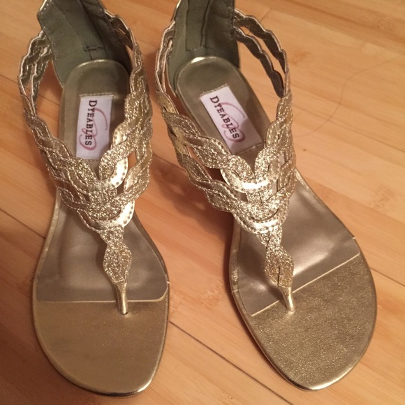 Gold sandals