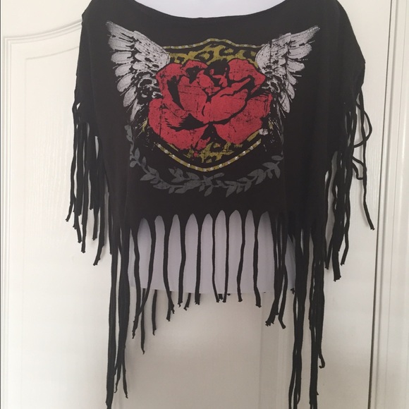Fringe crop top
