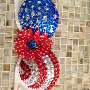 American flag jeweled bra! Made to order!