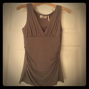 Guess Taupe Top with rouching on the sides
