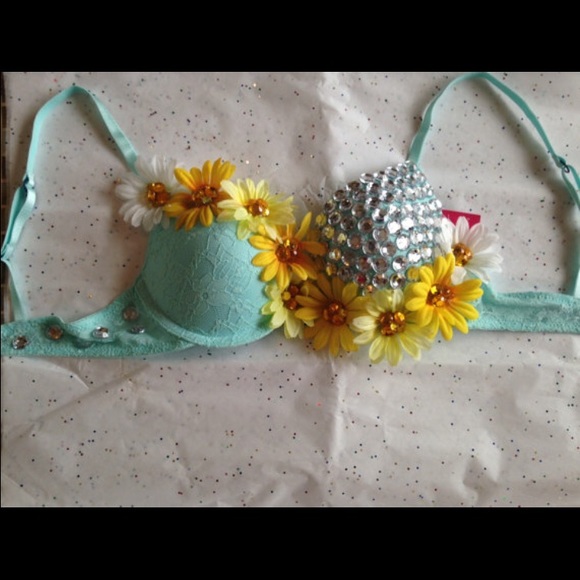Tiffany Blue Rave Bra