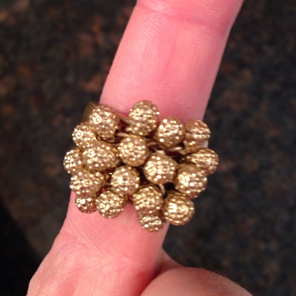 Gold cocktail ring