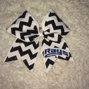Orange Rays Cheer Bow