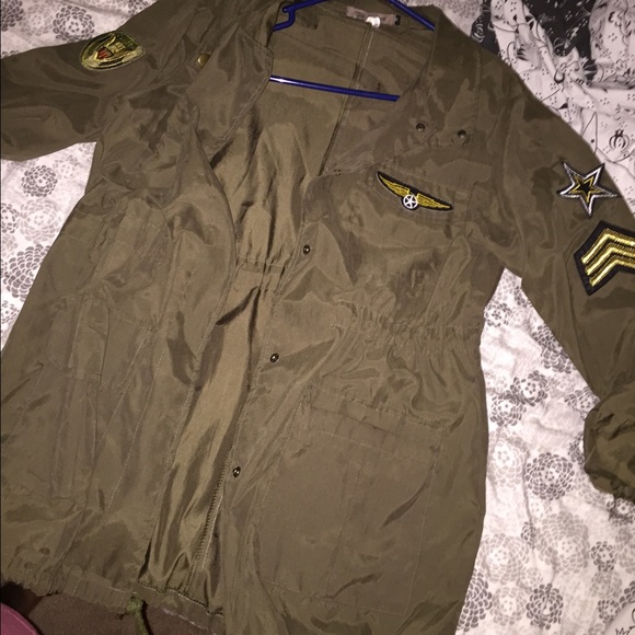 Hunter green army jacket